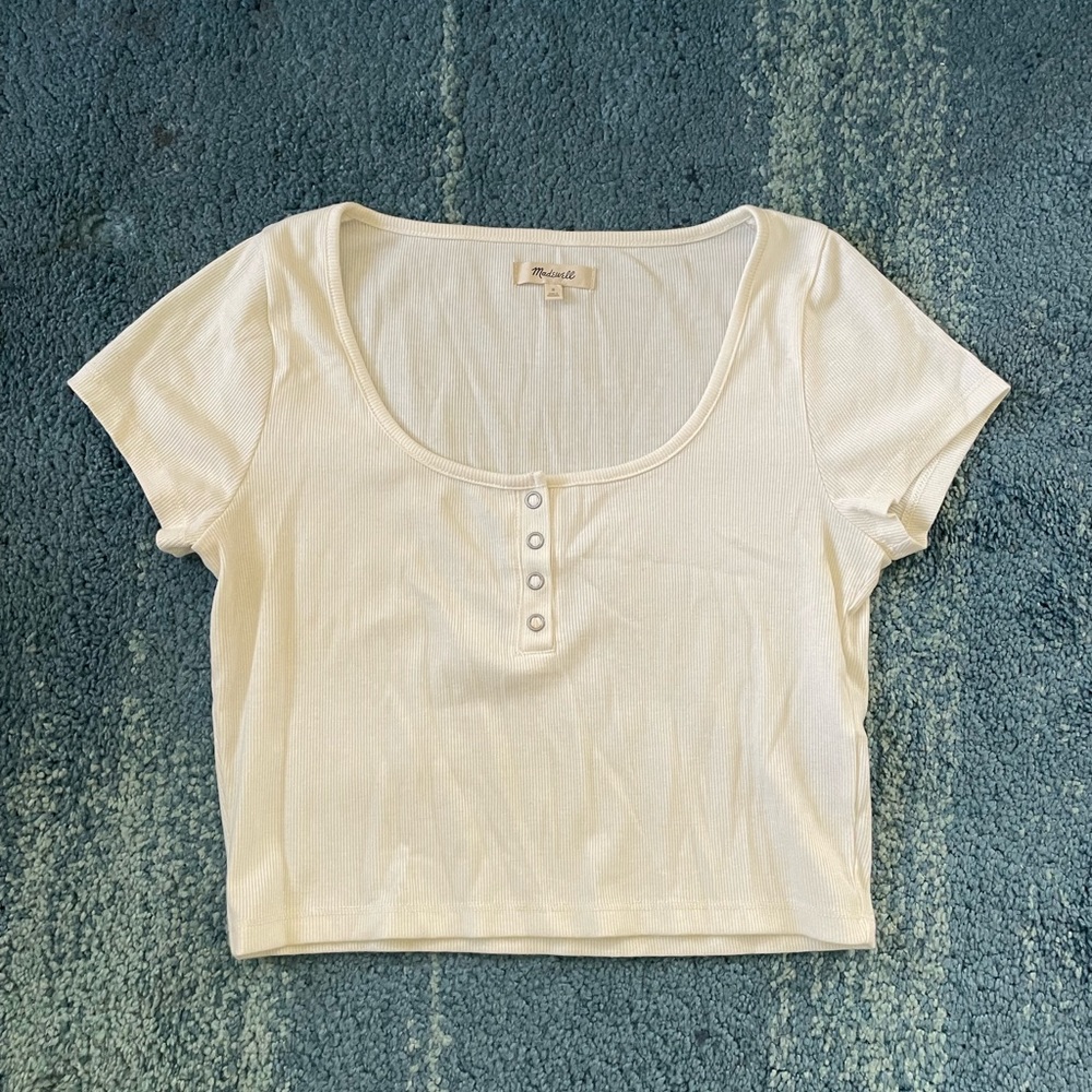 Madewell short-sleeve crop top